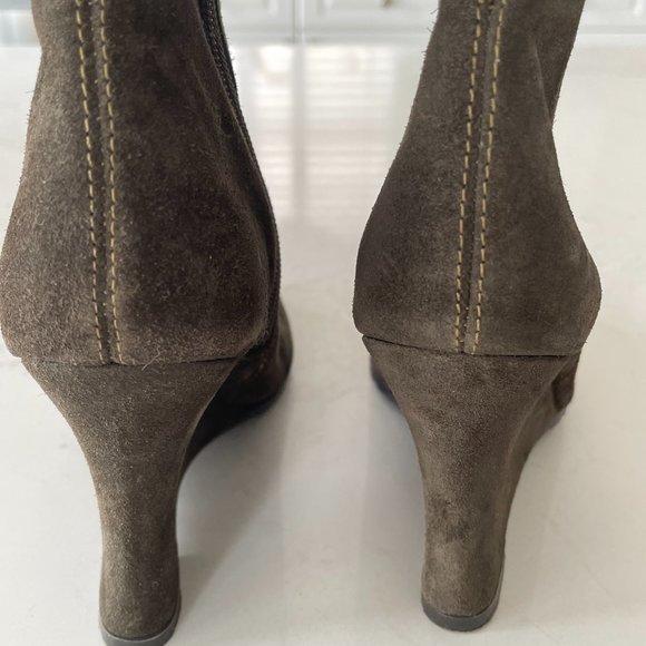 Falchi by Carlos Falchi, size 5, dark green boots - Picture 5 of 10